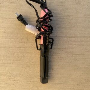 Black and Pink Hair Styling Tool Mini Small Curly Iron